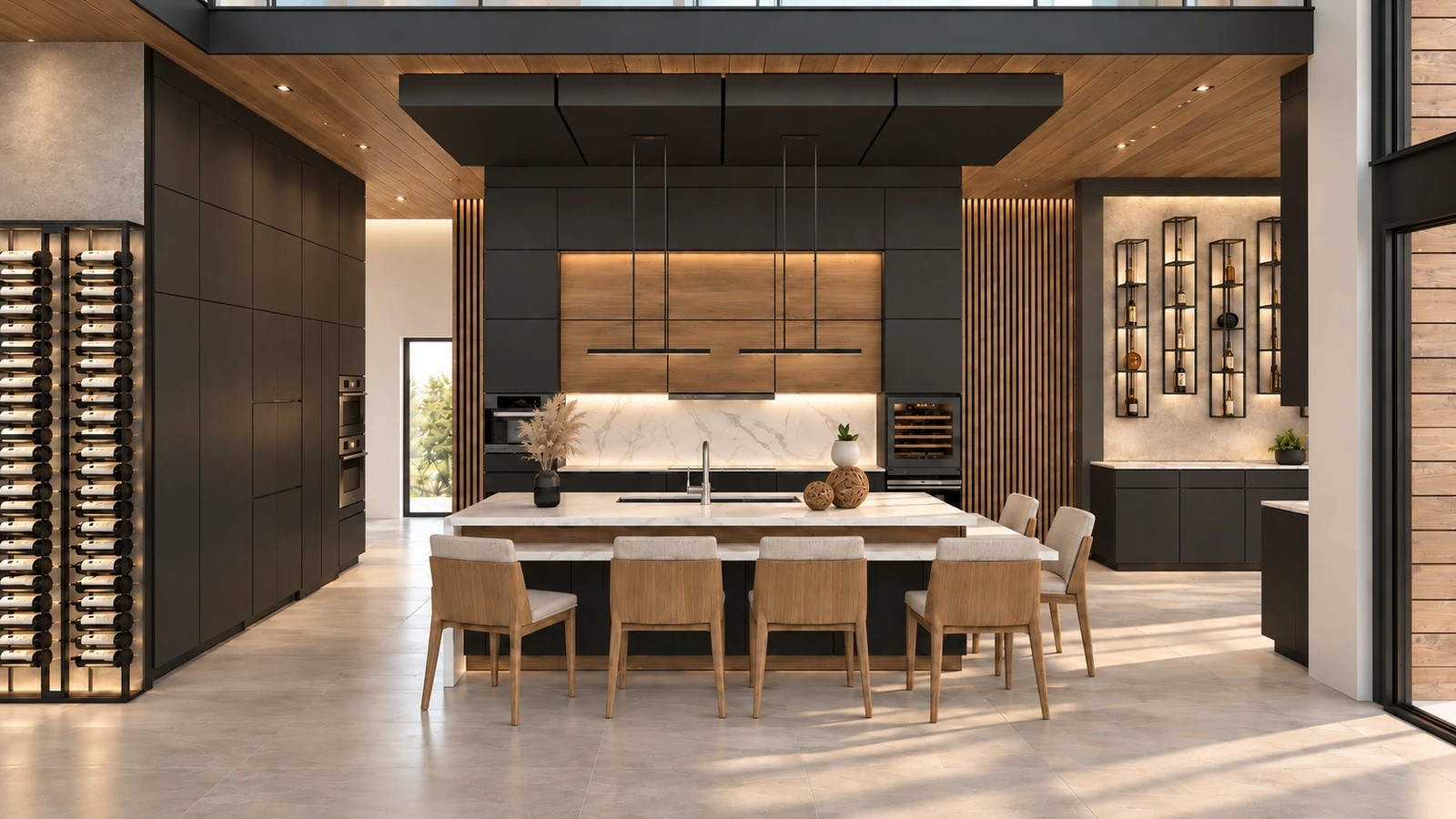 Mannapov kitchen, AI rendering made from the Astratto model