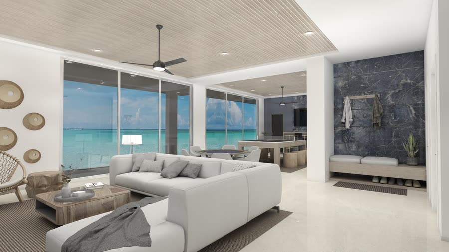 Lower level, renderings, frame 7